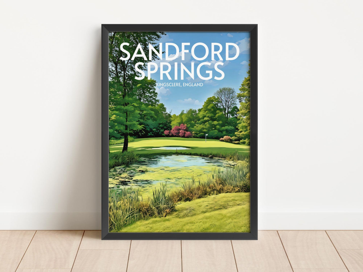 Sandford Springs Golf Course Poster Print Wall Art