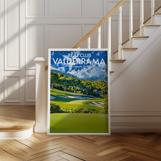 Real Club Valderrama Golf Course Poster Print Wall Art