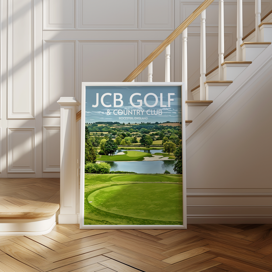 JCB Golf and Country Club Golf Course Poster Print Wall Art