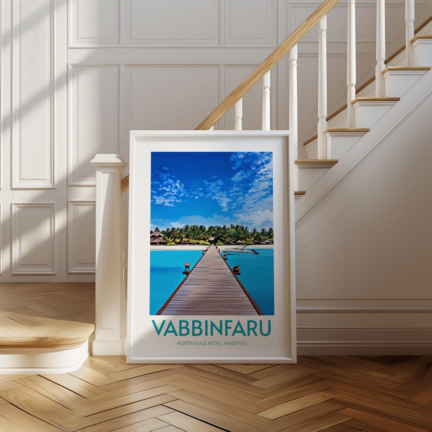 Vabbinfaru Maldives Island Poster Print Wall Art