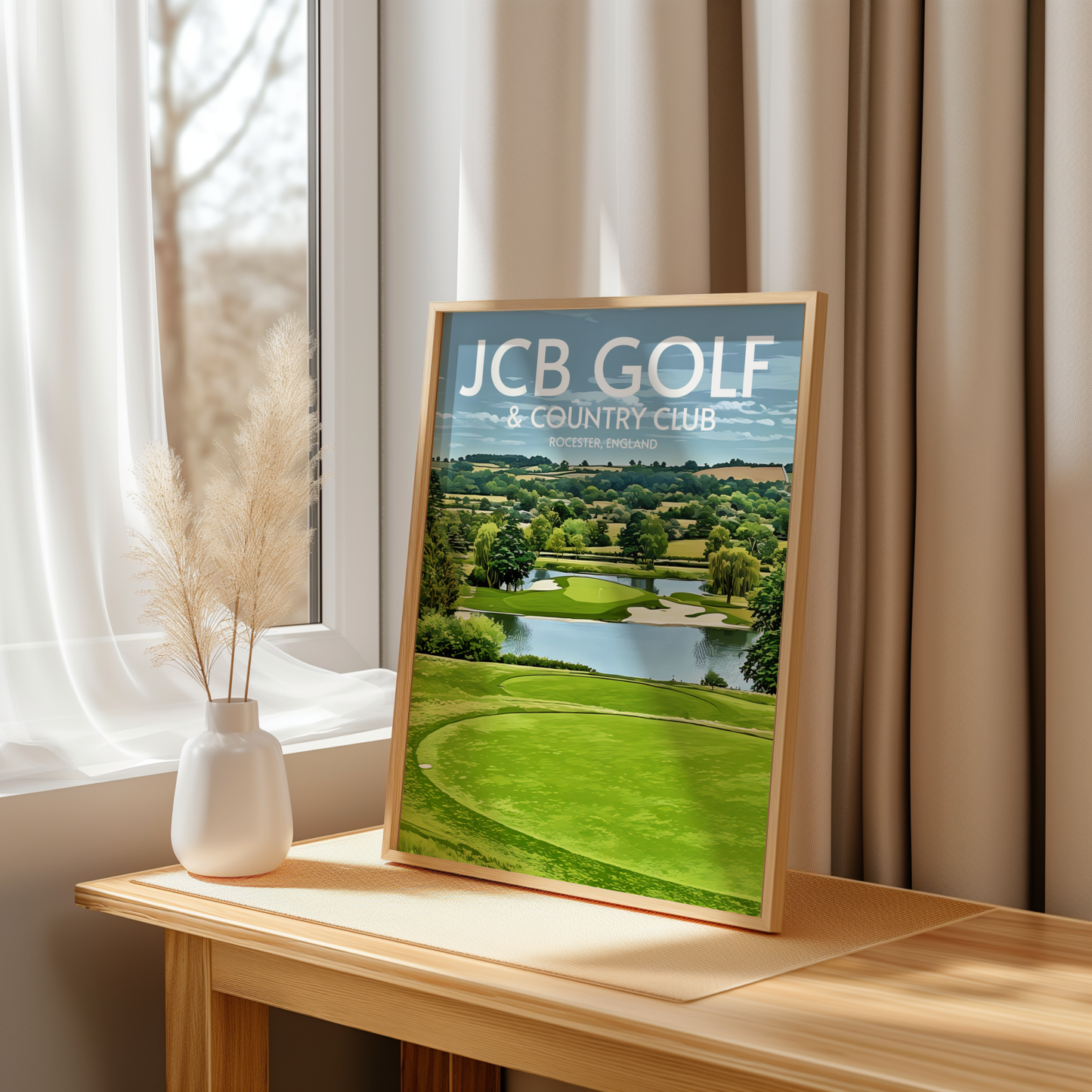 JCB Golf and Country Club Golf Course Poster Print Wall Art