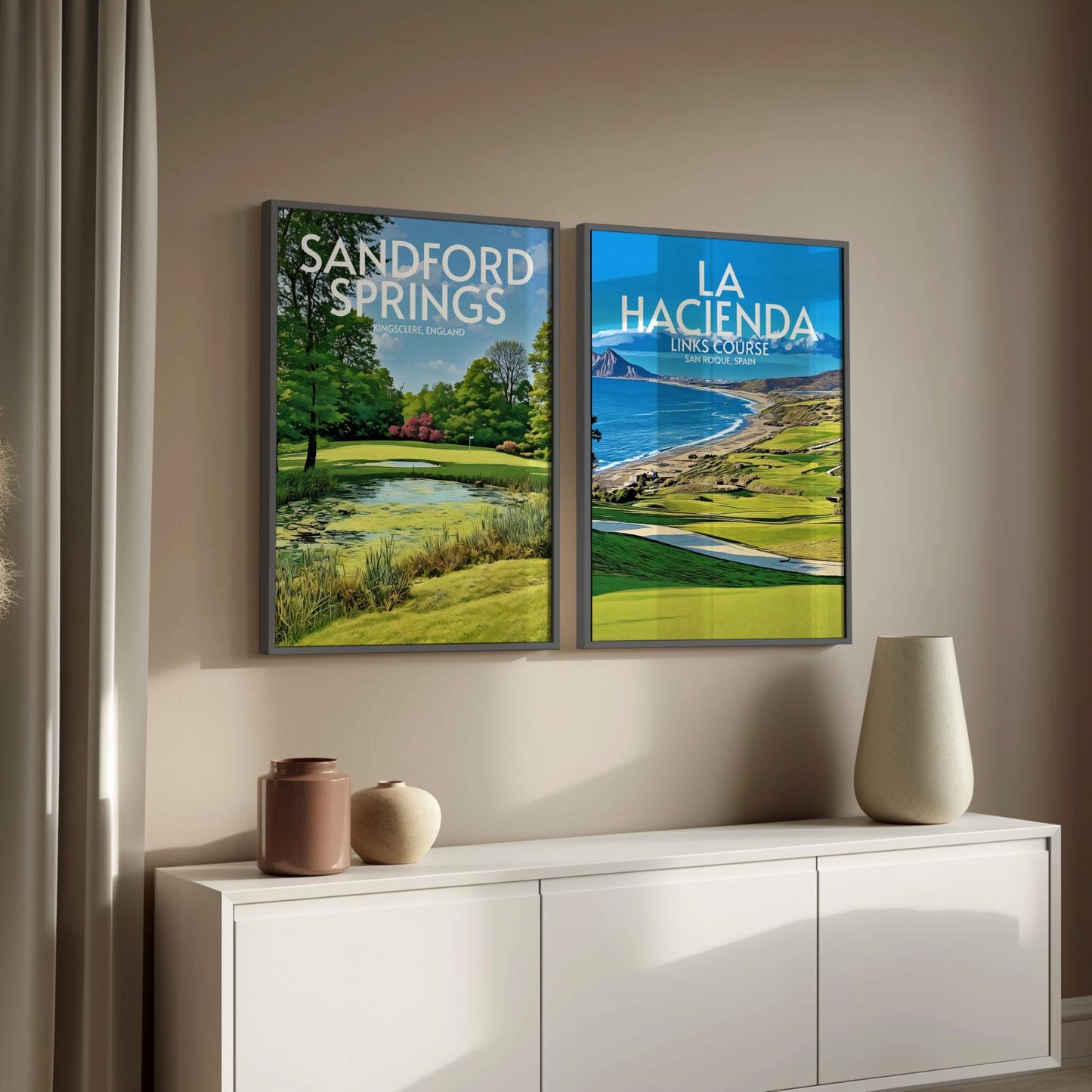 La Hacienda Links Golf Course Poster Print Wall Art