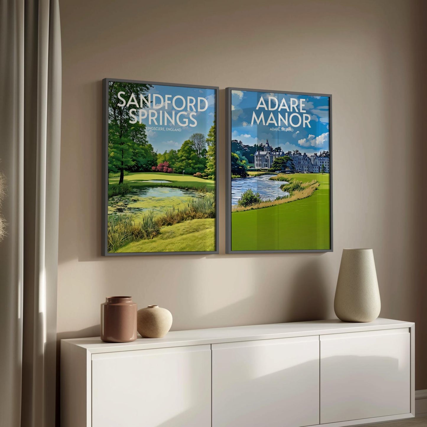 Adare Manor Golf Course Poster Print Wall Art