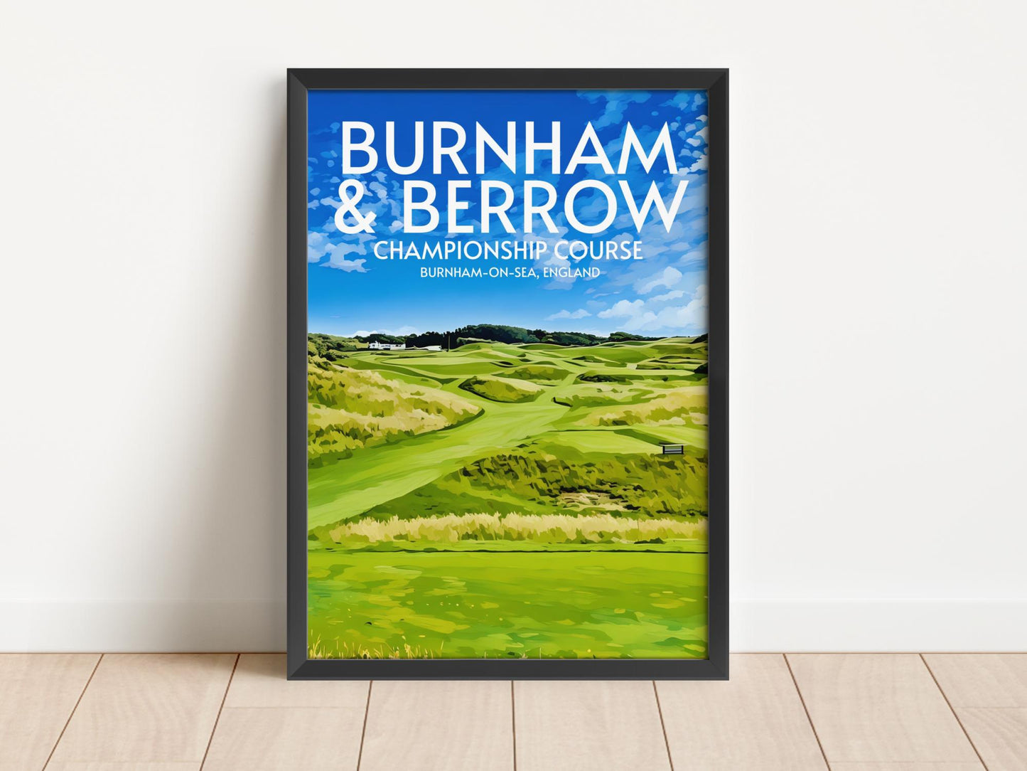 Burnham and Berrow Golf Course Poster Print Wall Art