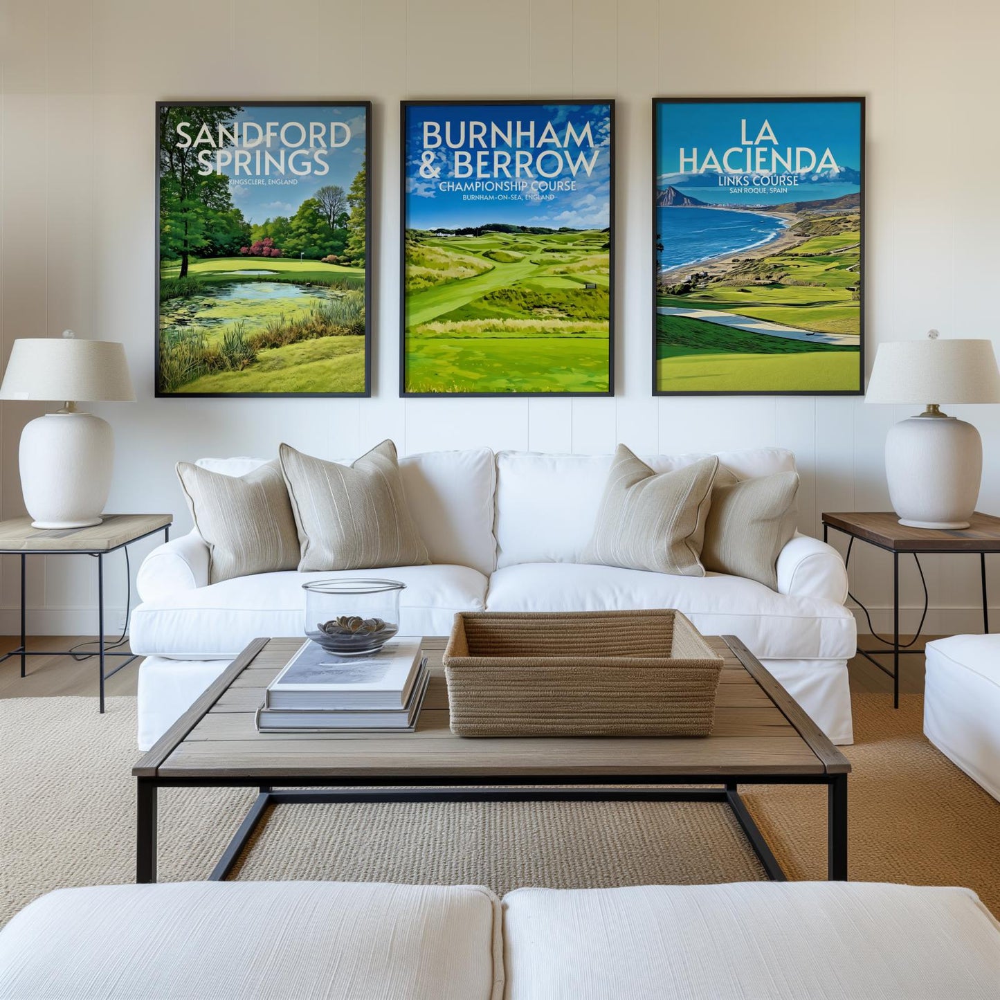 Burnham and Berrow Golf Course Poster Print Wall Art