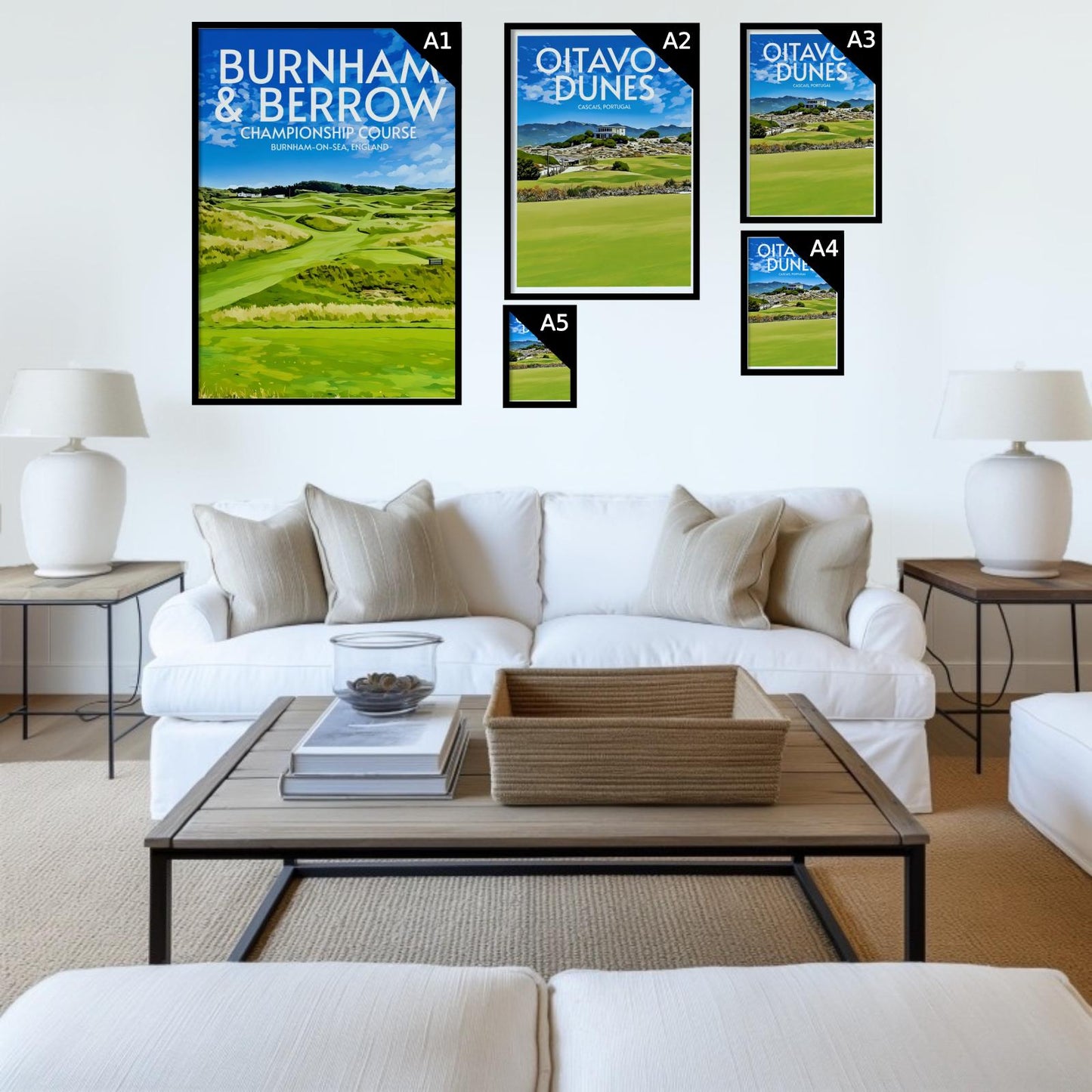 Burnham and Berrow Golf Course Poster Print Wall Art
