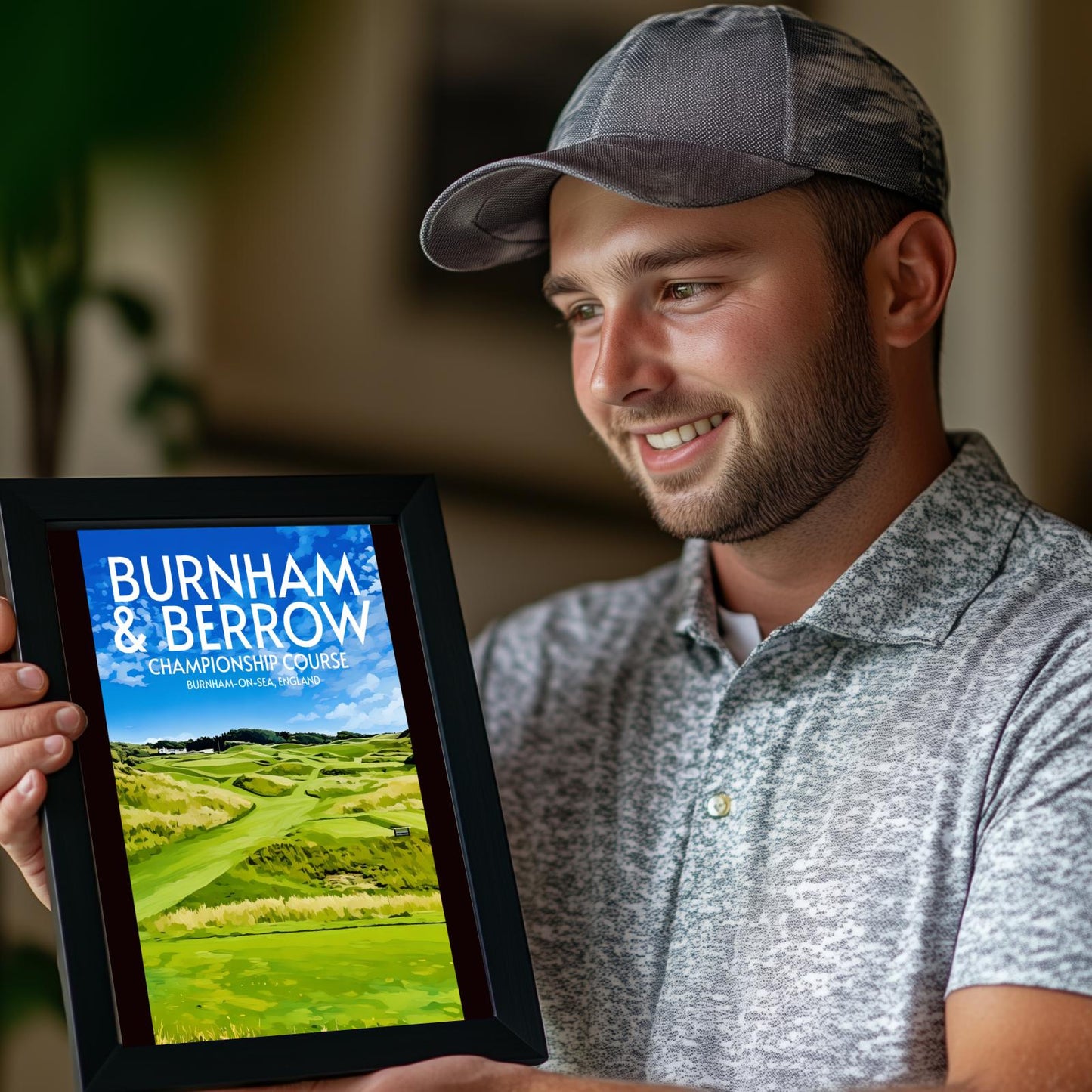 Burnham and Berrow Golf Course Poster Print Wall Art