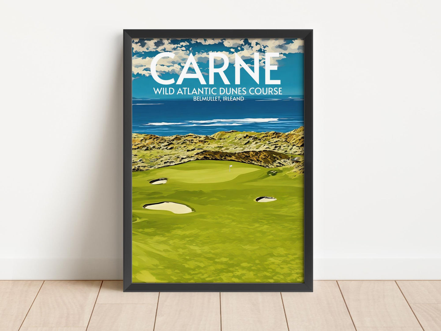 Carne Wild Atlantic Dunes Golf Course Poster Print Wall Art