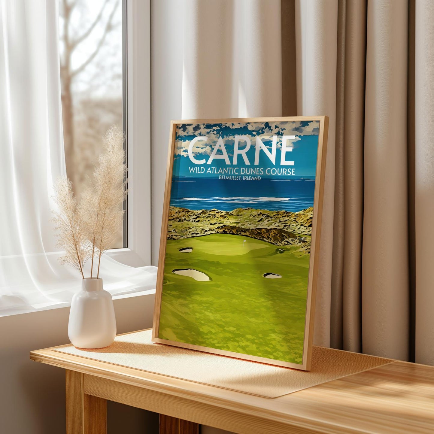 Carne Wild Atlantic Dunes Golf Course Poster Print Wall Art