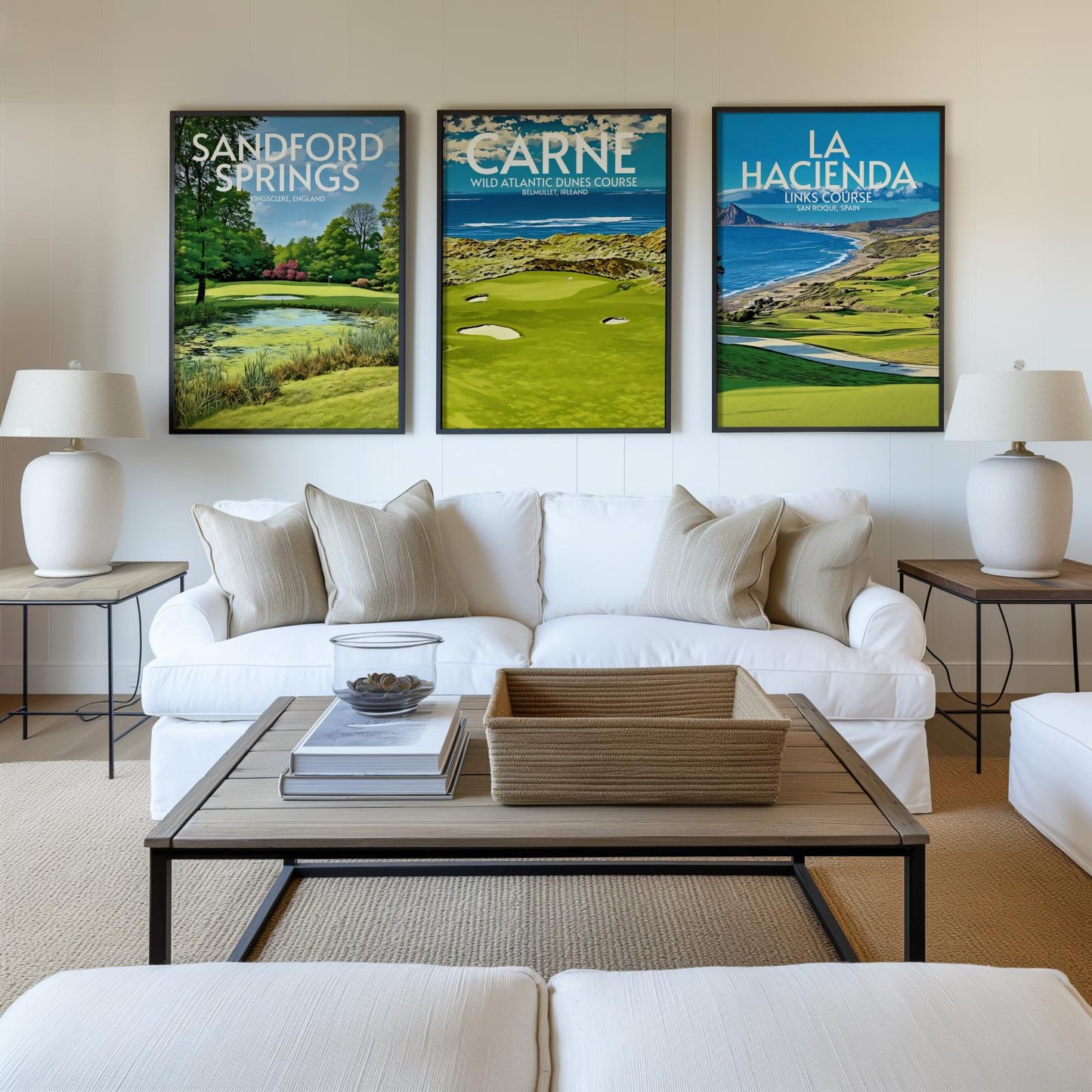 Carne Wild Atlantic Dunes Golf Course Poster Print Wall Art
