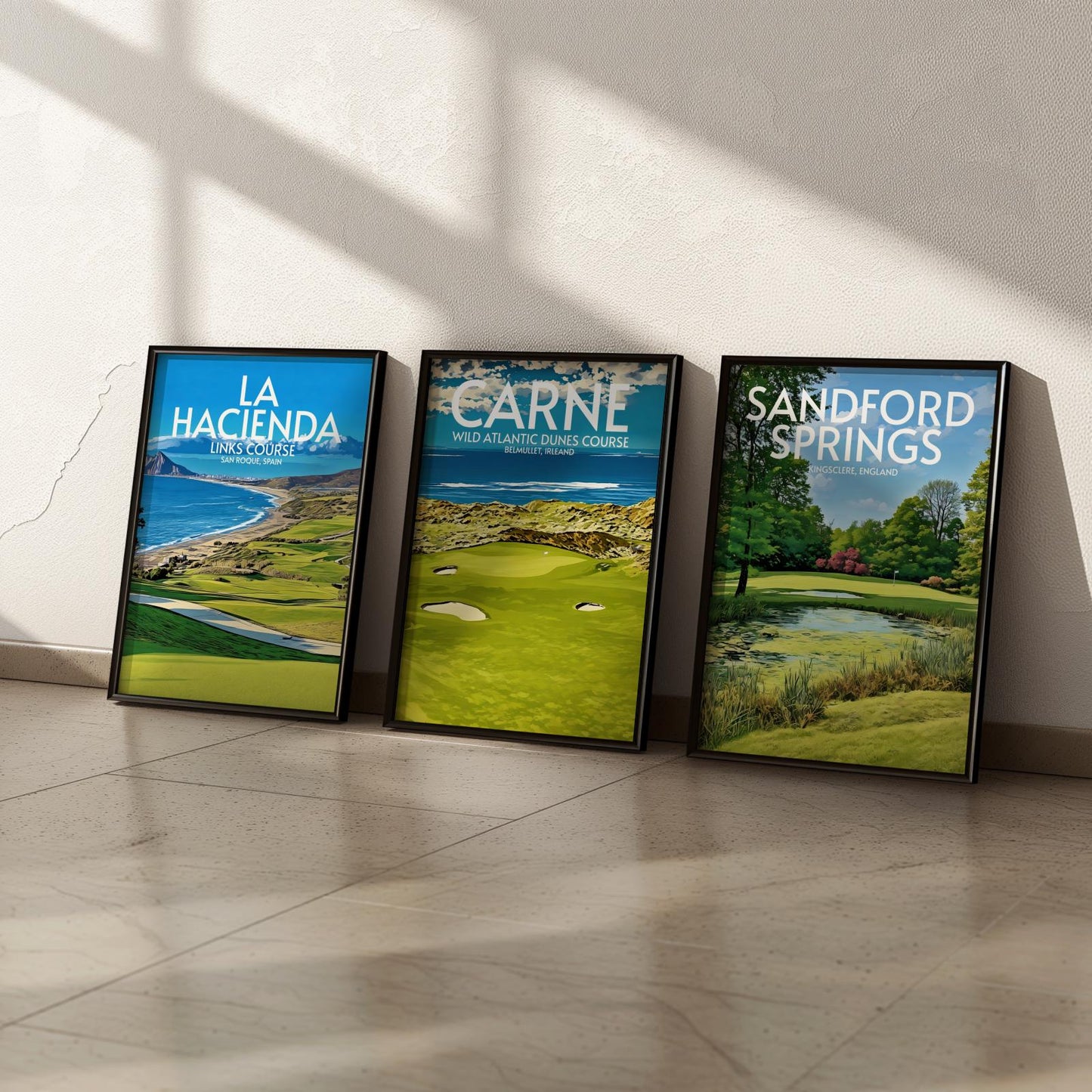 Carne Wild Atlantic Dunes Golf Course Poster Print Wall Art