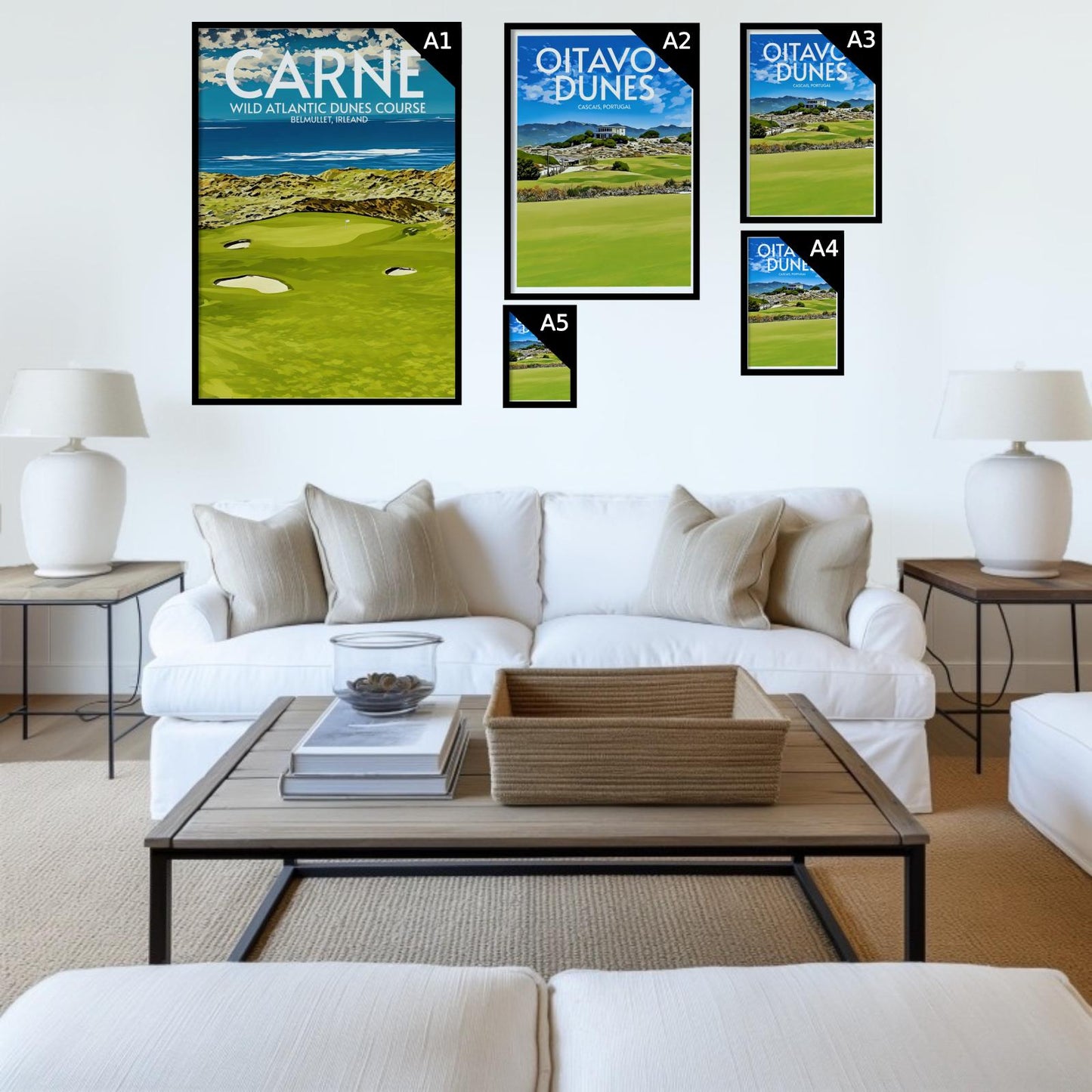 Carne Wild Atlantic Dunes Golf Course Poster Print Wall Art