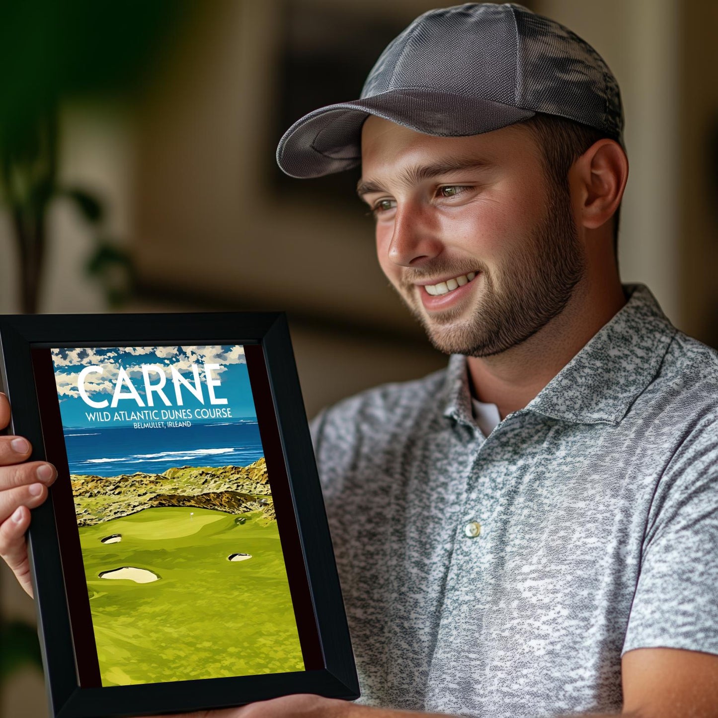 Carne Wild Atlantic Dunes Golf Course Poster Print Wall Art