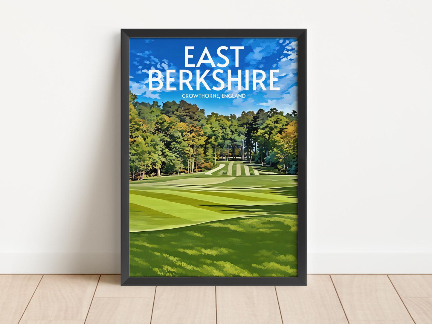 East Berkshire Golf Course Poster Print Wall Art
