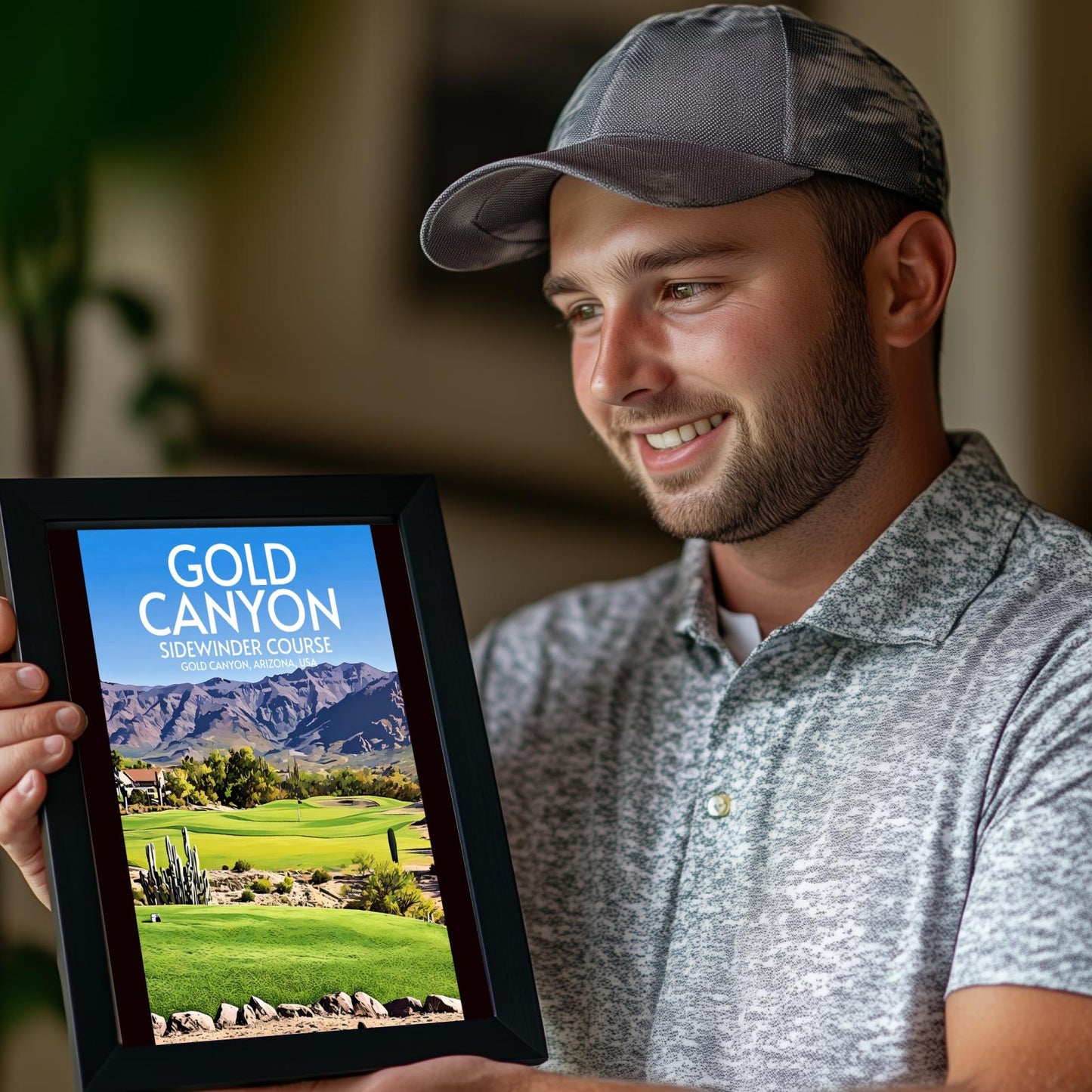 Gold Canyon Sidewinder Course Golf Course Poster Print Wall Art