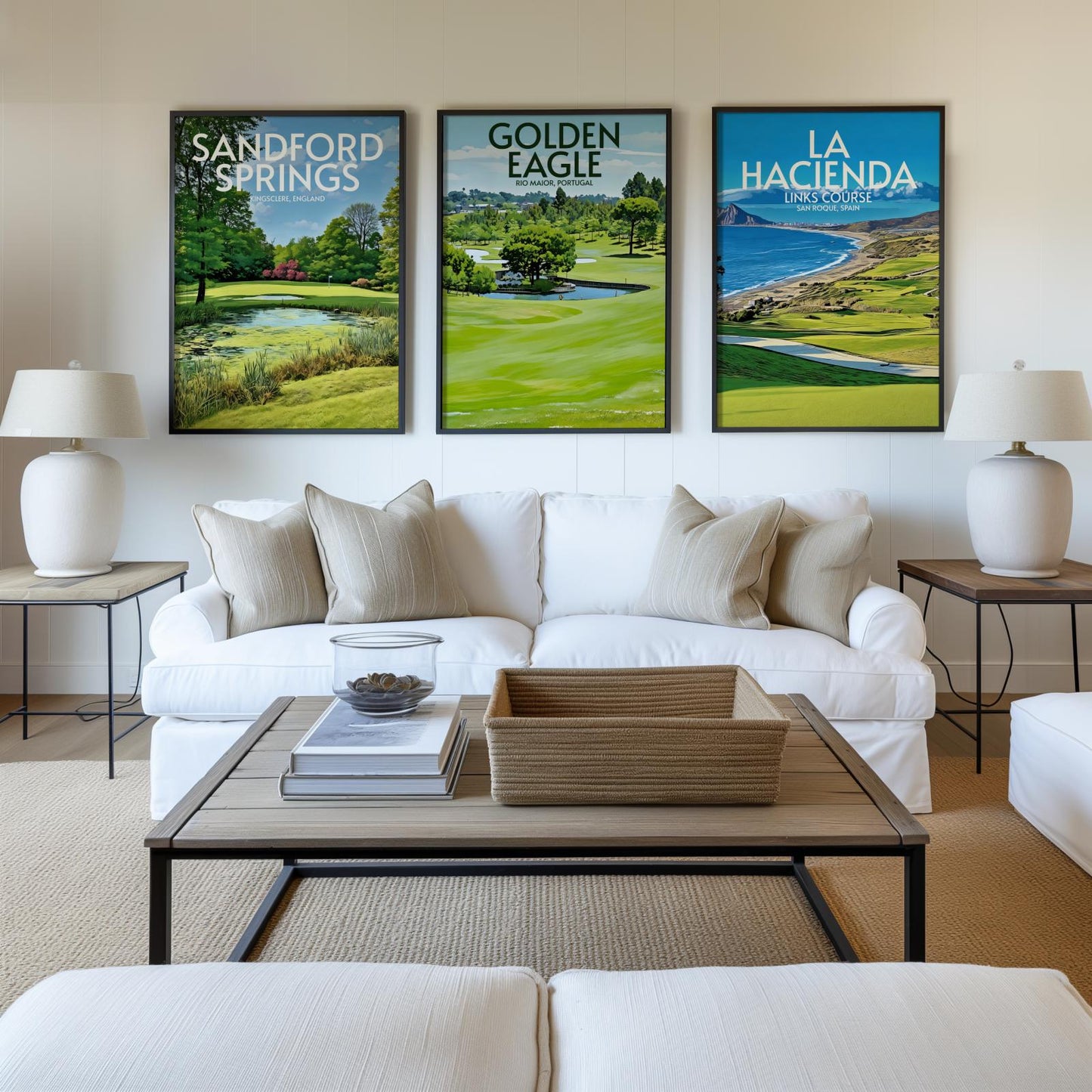 Golden Eagle Golf Course Poster Print Wall Art