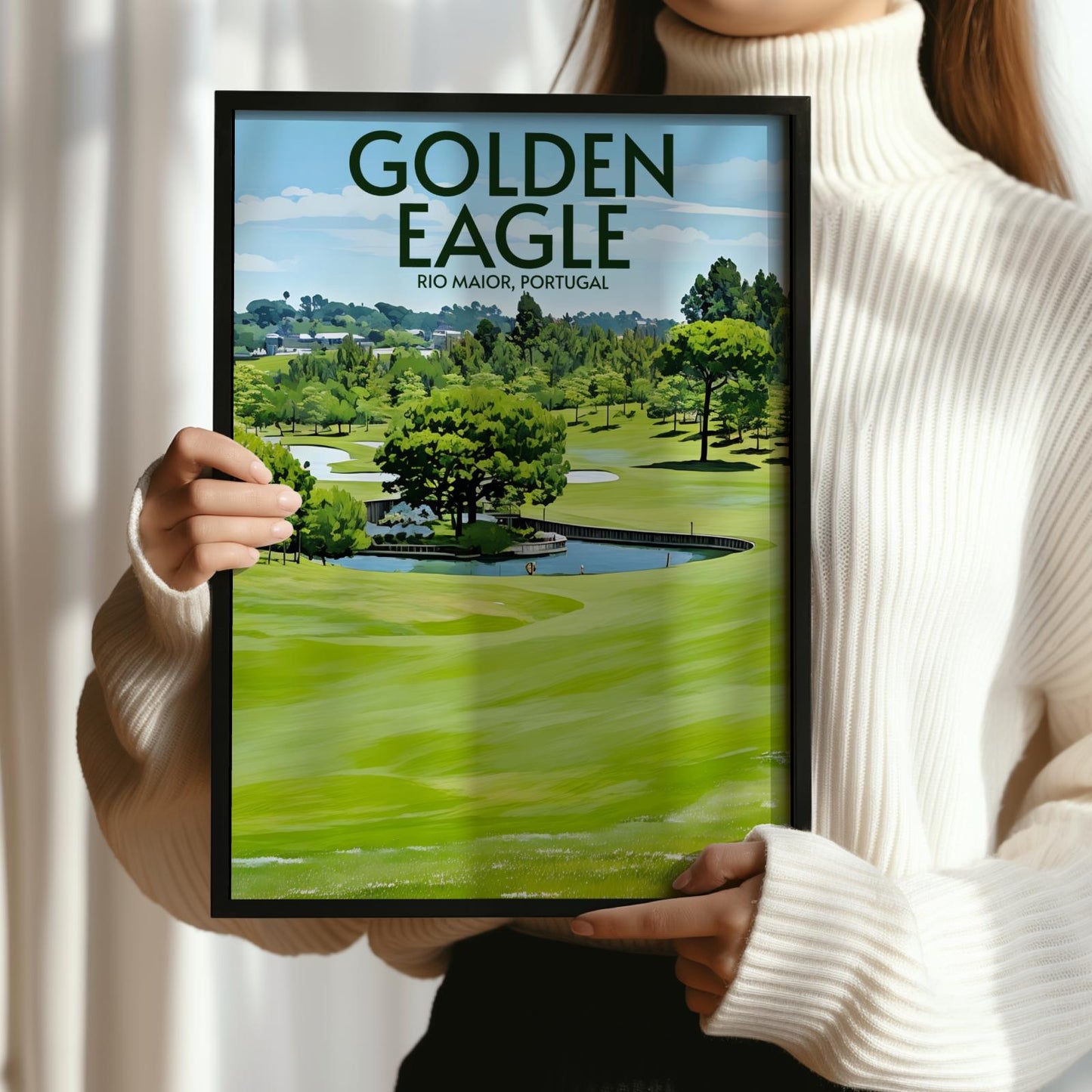 Golden Eagle Golf Course Poster Print Wall Art