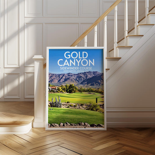 Gold Canyon Sidewinder Course Golf Course Poster Print Wall Art