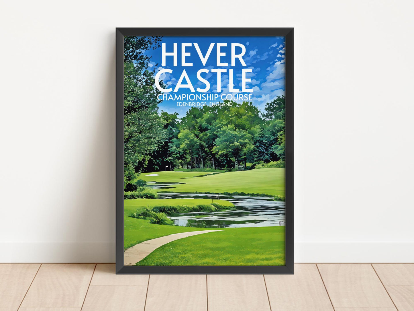 Hever Castle Golf Course Poster Print Wall Art