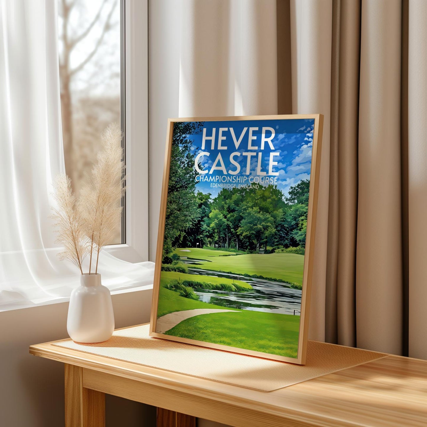 Hever Castle Golf Course Poster Print Wall Art
