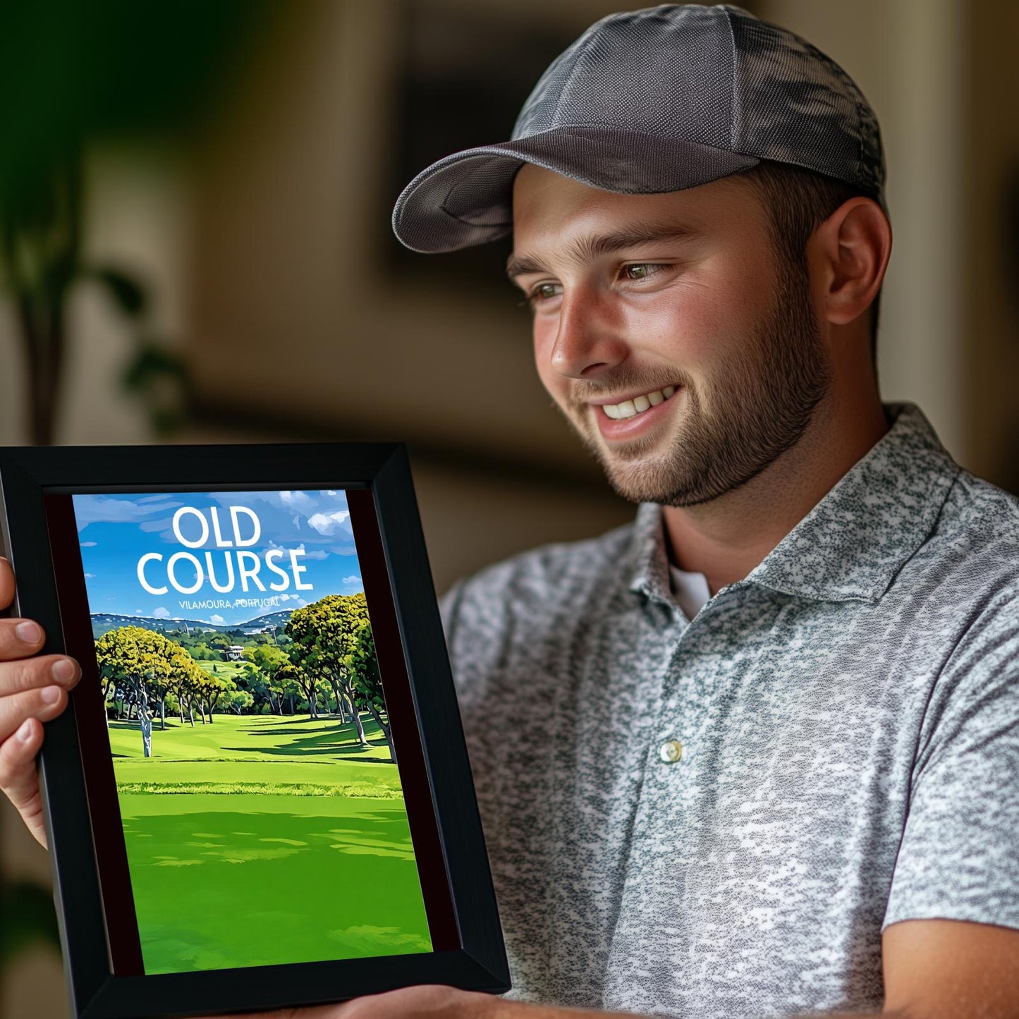 Old Course Vilamoura Golf Course Poster Print Wall Art