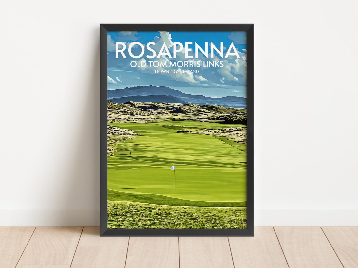Rosapenna Old Tom Morris Links Golf Course Poster Print Wall Art
