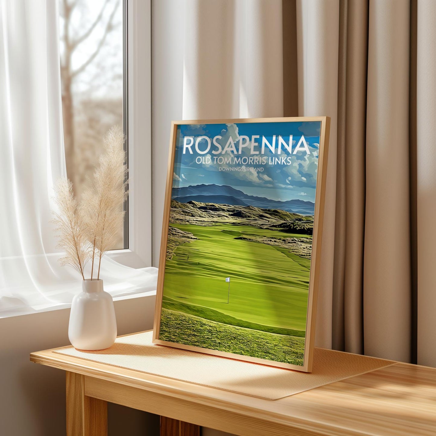 Rosapenna Old Tom Morris Links Golf Course Poster Print Wall Art