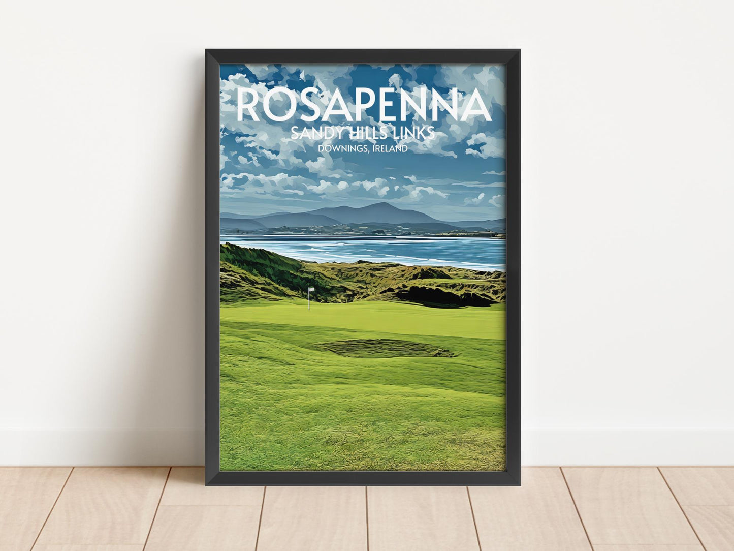 Rosapenna Sandy Hills Links Golf Course Poster Print Wall Art