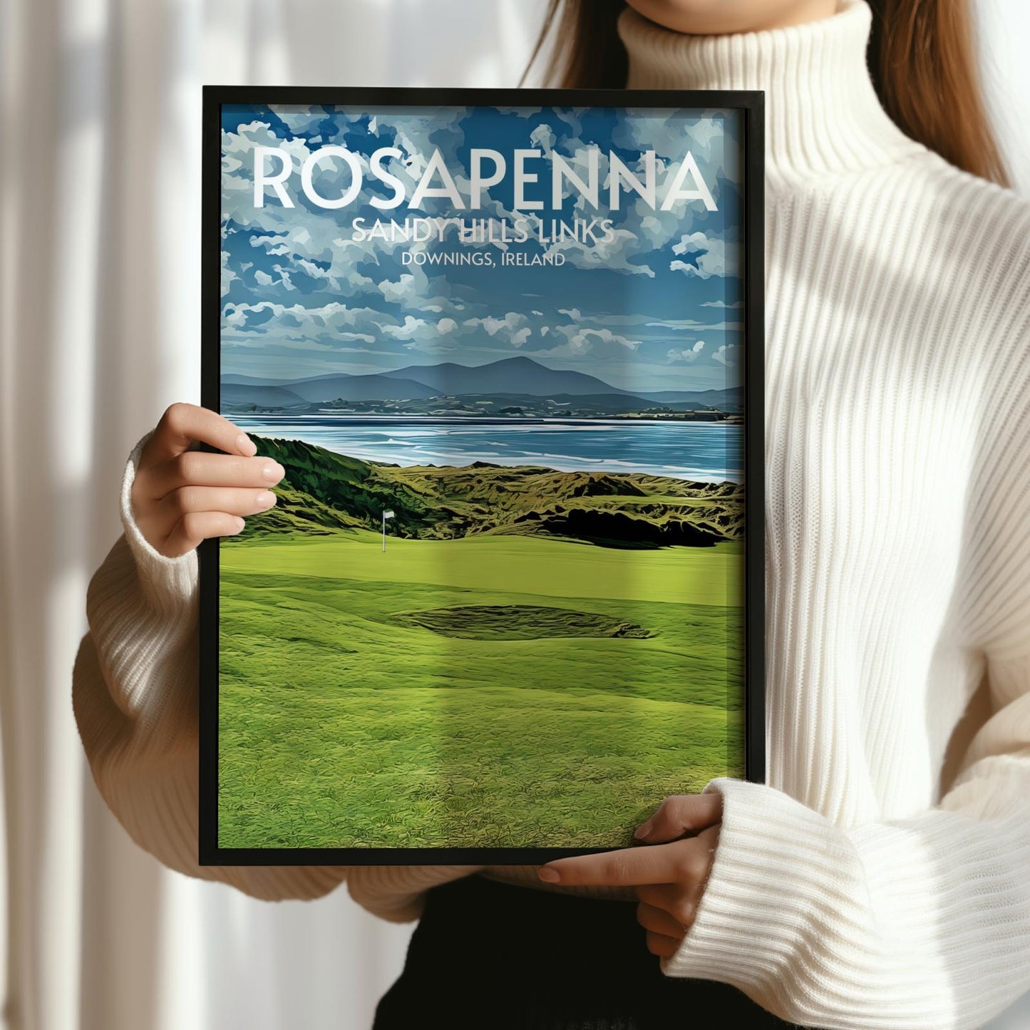 Rosapenna Sandy Hills Links Golf Course Poster Print Wall Art