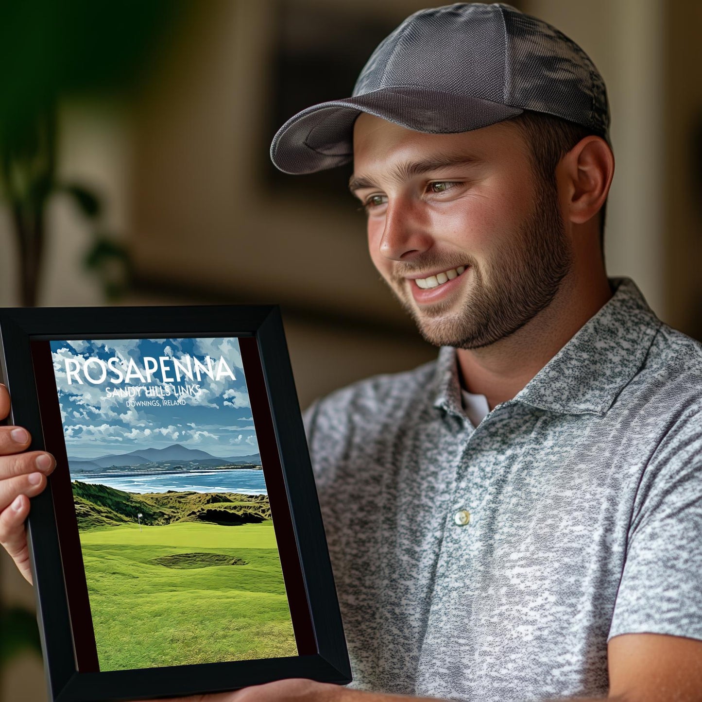 Rosapenna Sandy Hills Links Golf Course Poster Print Wall Art