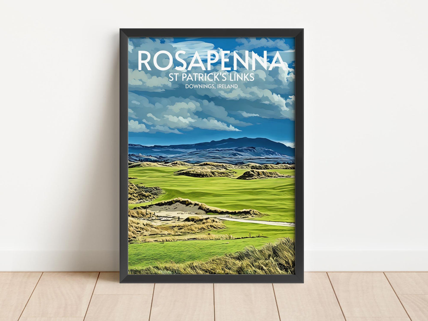 Rosapenna St Patrick's Links Golf Course Poster Print Wall Art