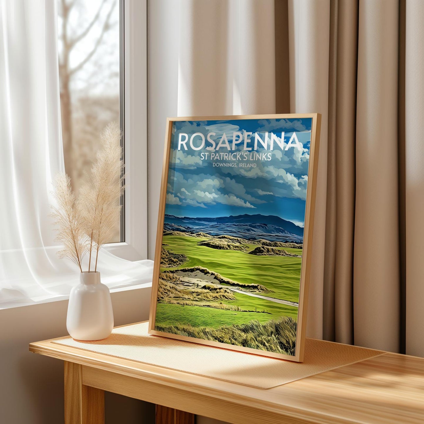 Rosapenna St Patrick's Links Golf Course Poster Print Wall Art