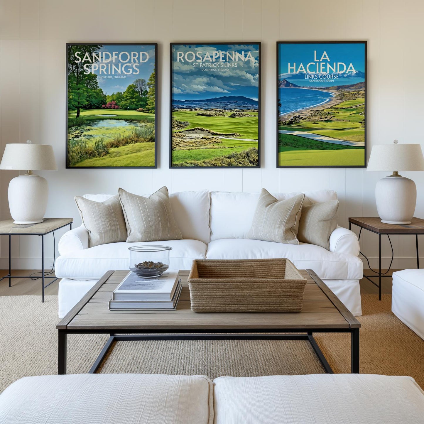 Rosapenna St Patrick's Links Golf Course Poster Print Wall Art