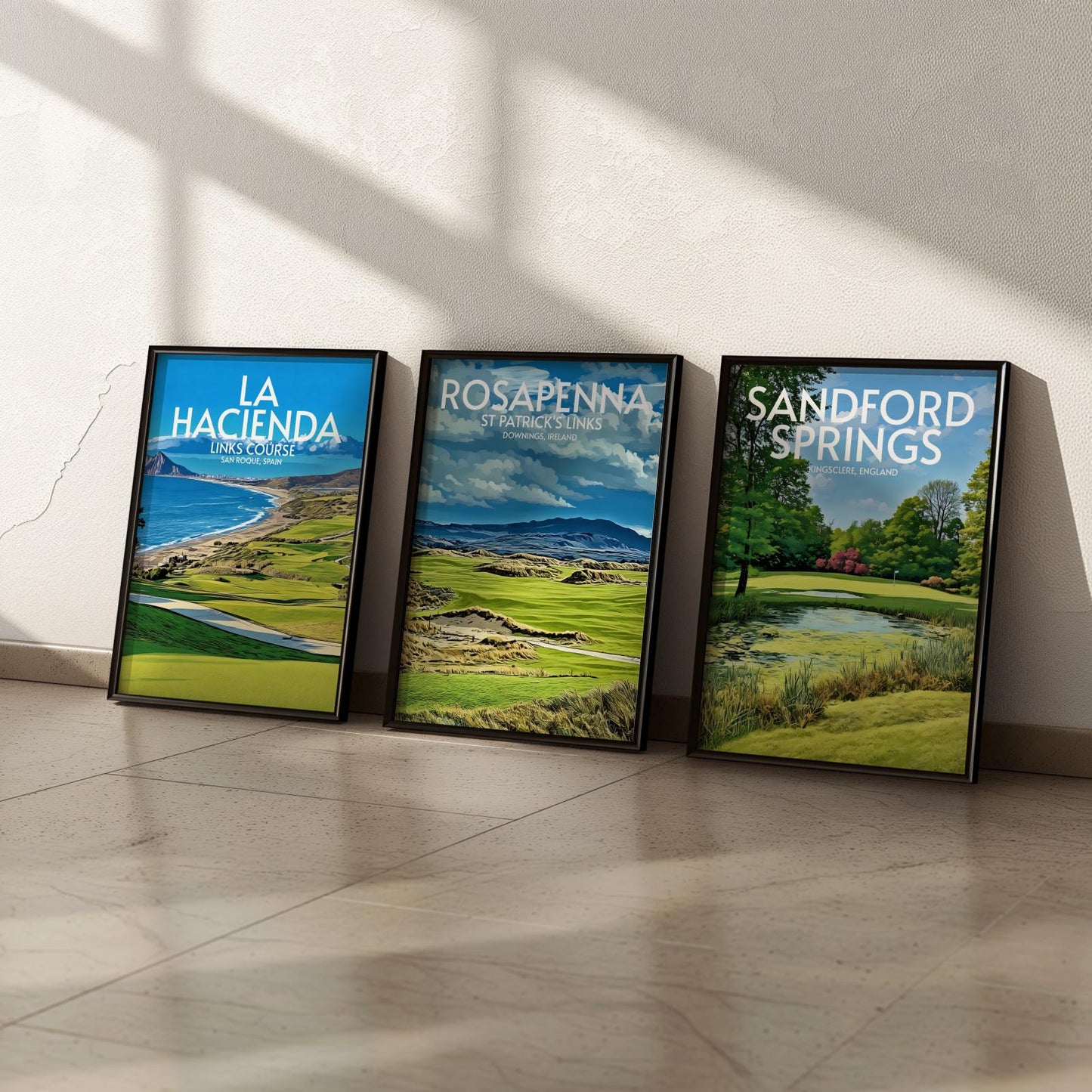 Rosapenna St Patrick's Links Golf Course Poster Print Wall Art