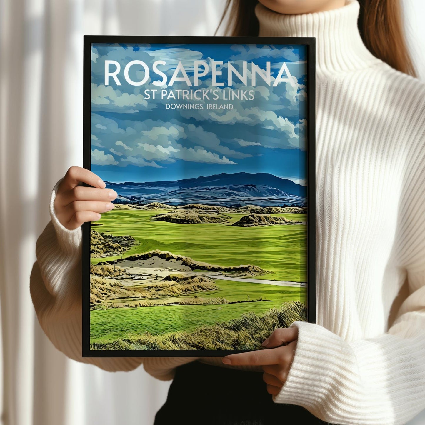 Rosapenna St Patrick's Links Golf Course Poster Print Wall Art