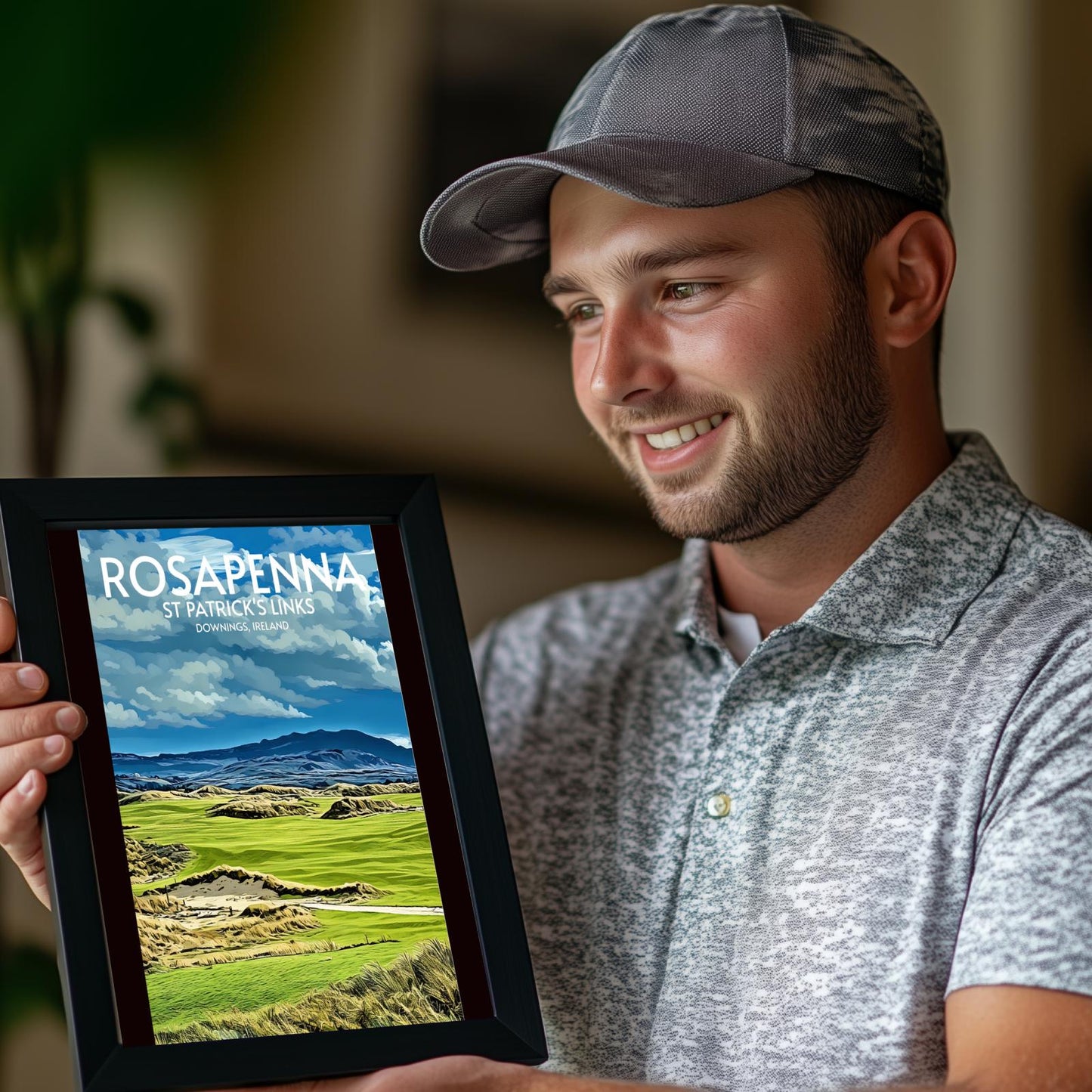 Rosapenna St Patrick's Links Golf Course Poster Print Wall Art