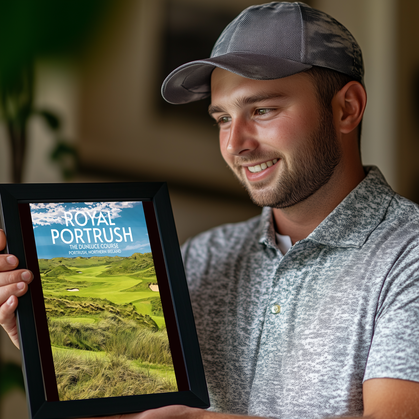 Royal Portrush Golf Course Poster Print Wall Art