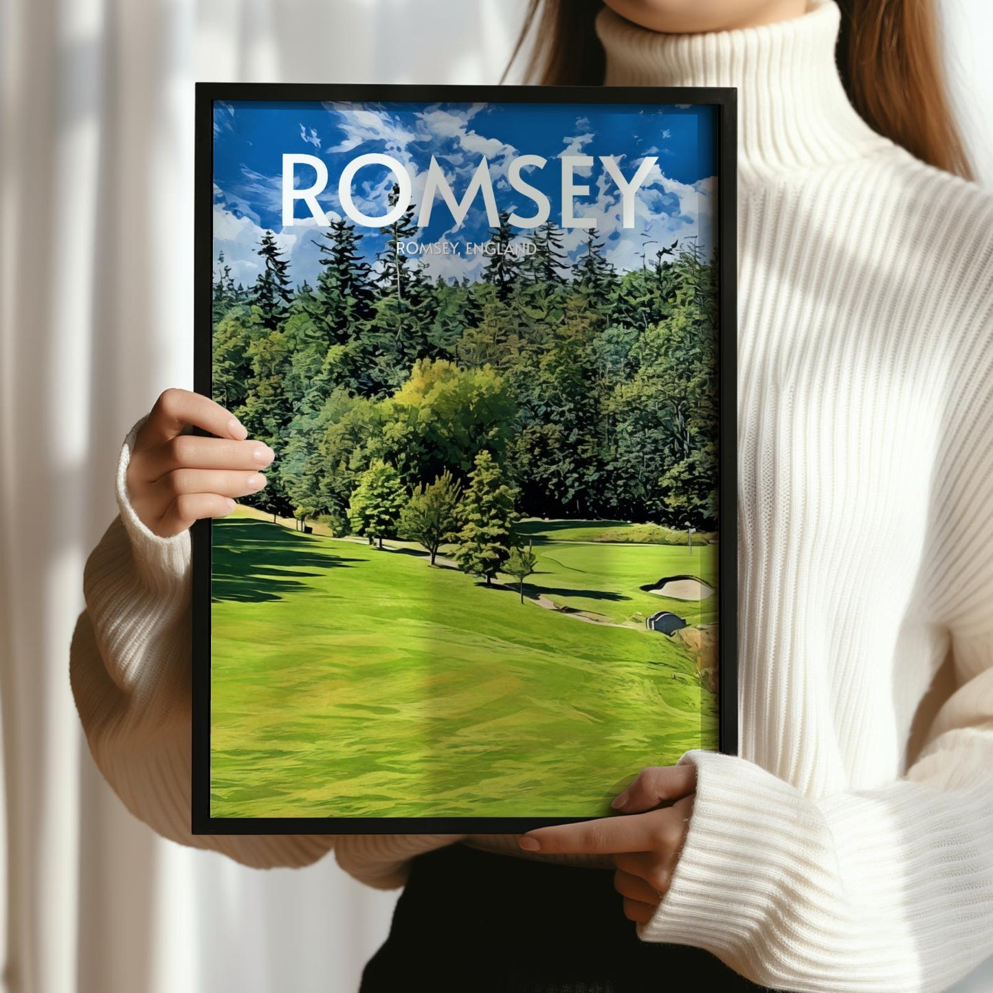 Romsey Golf Course Poster Print Wall Art