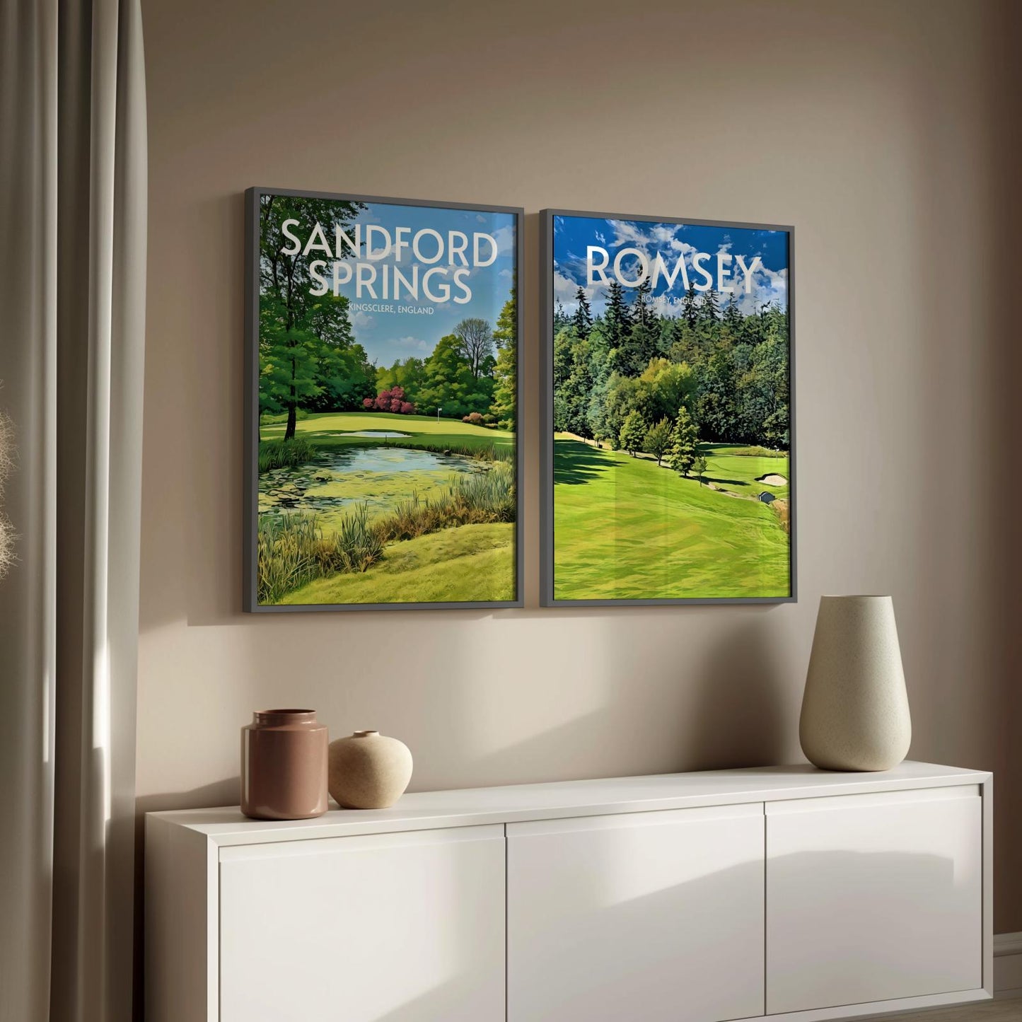 Romsey Golf Course Poster Print Wall Art