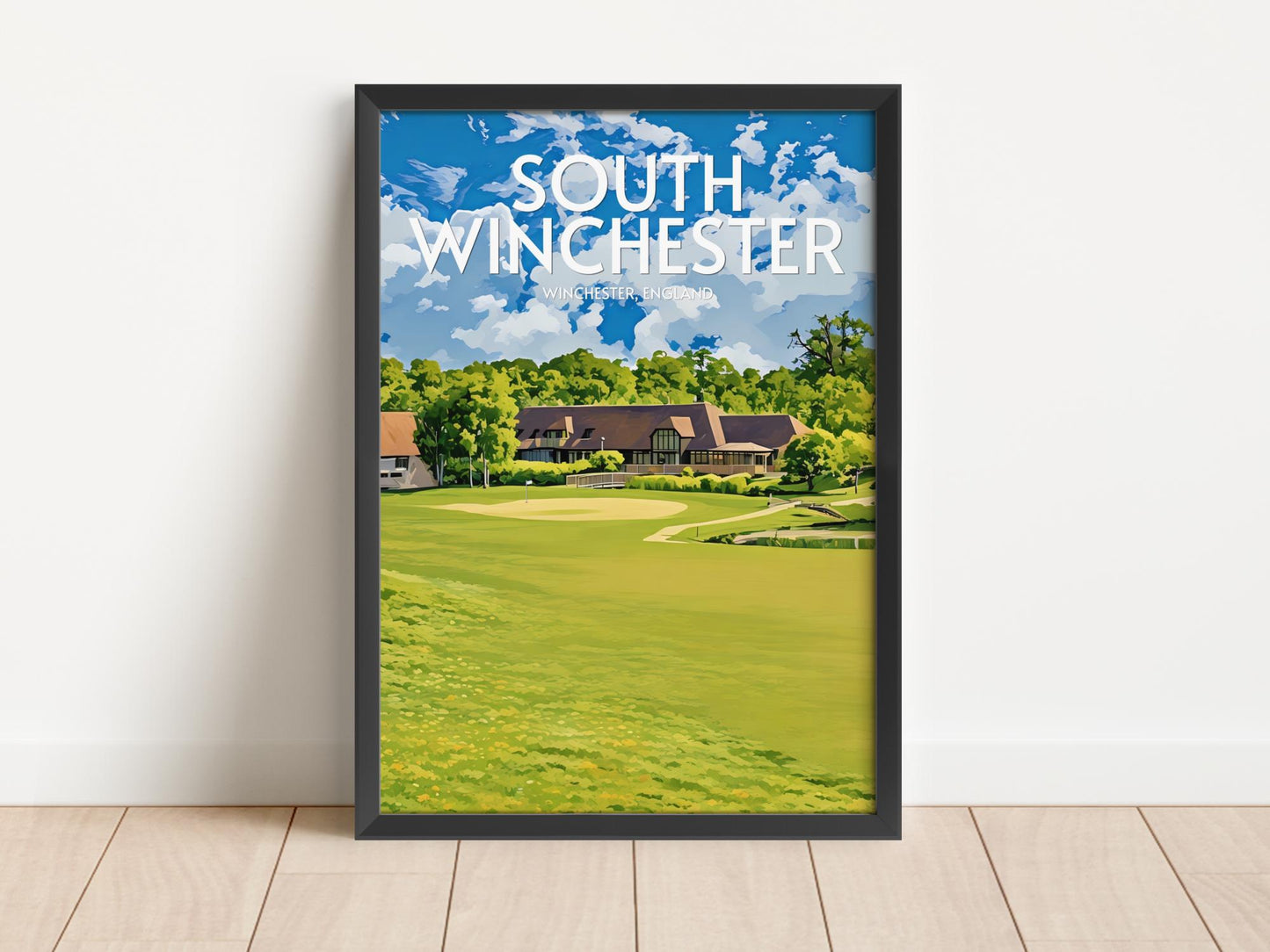 South Winchester Golf Course Poster Print Wall Art