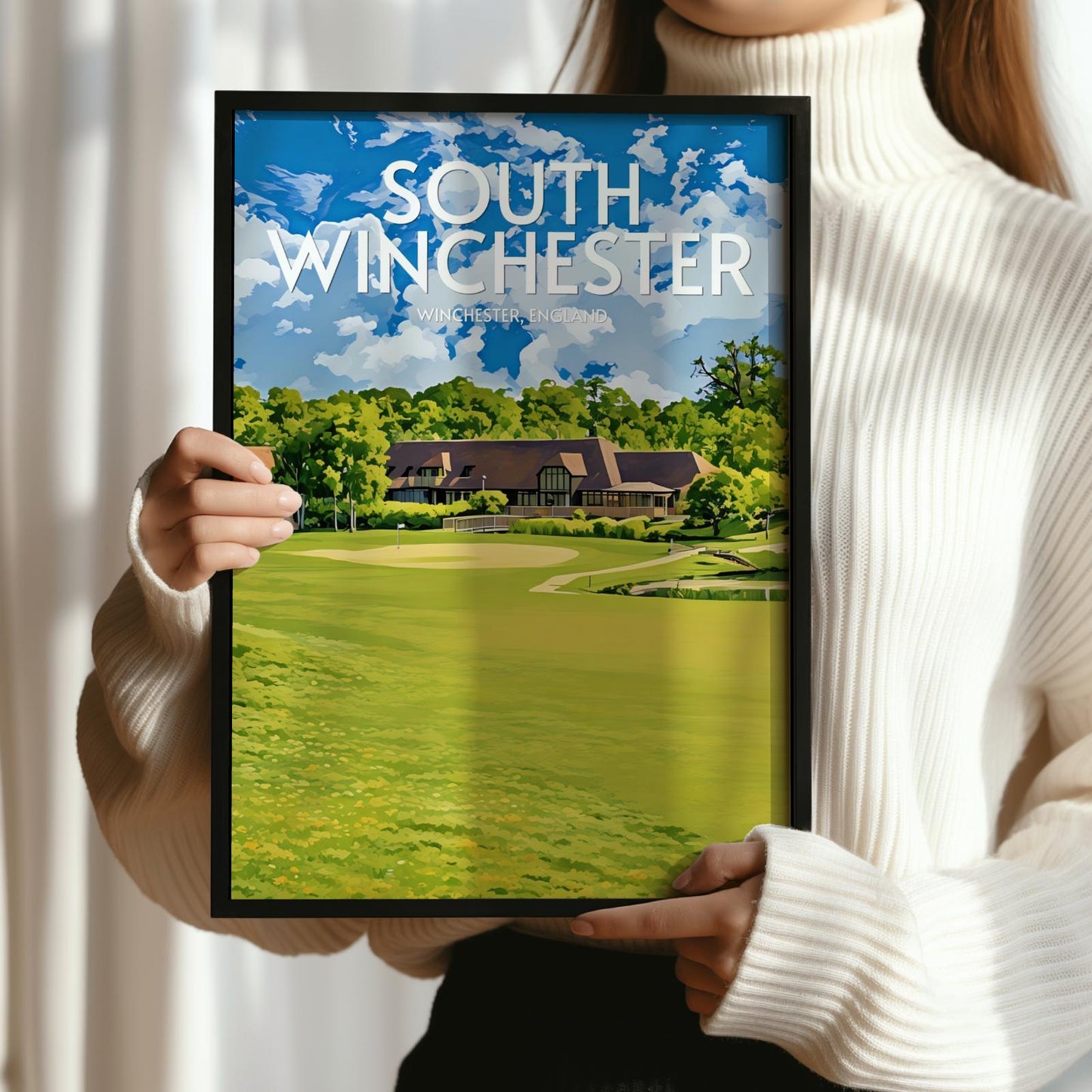 South Winchester Golf Course Poster Print Wall Art