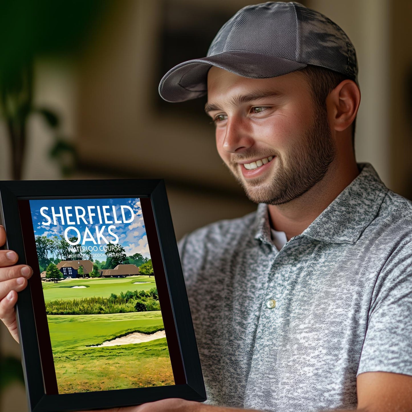 Sherfield Oaks Waterloo Course Golf Course Poster Print Wall Art