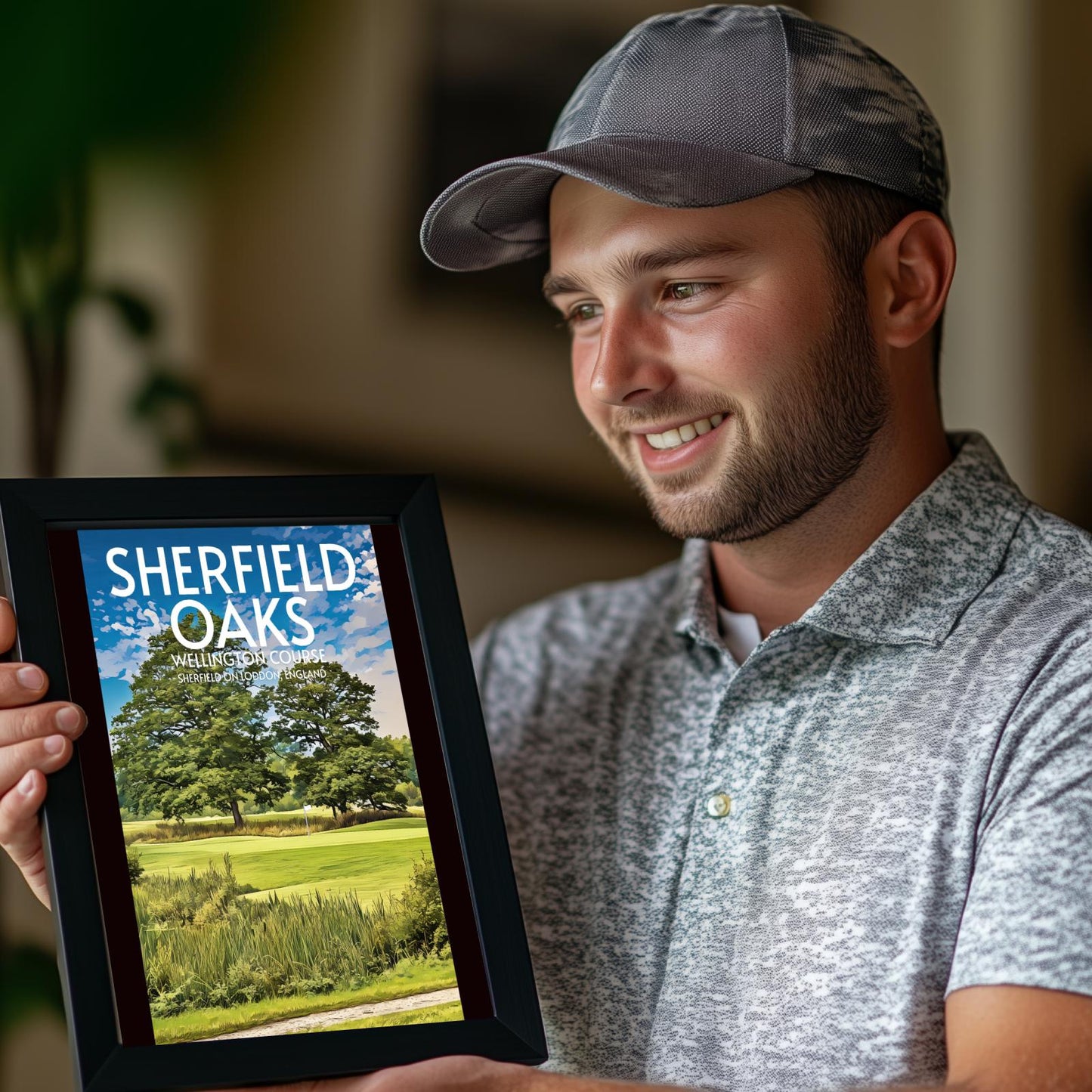 Sherfield Oaks Wellington Course Golf Course Poster Print Wall Art