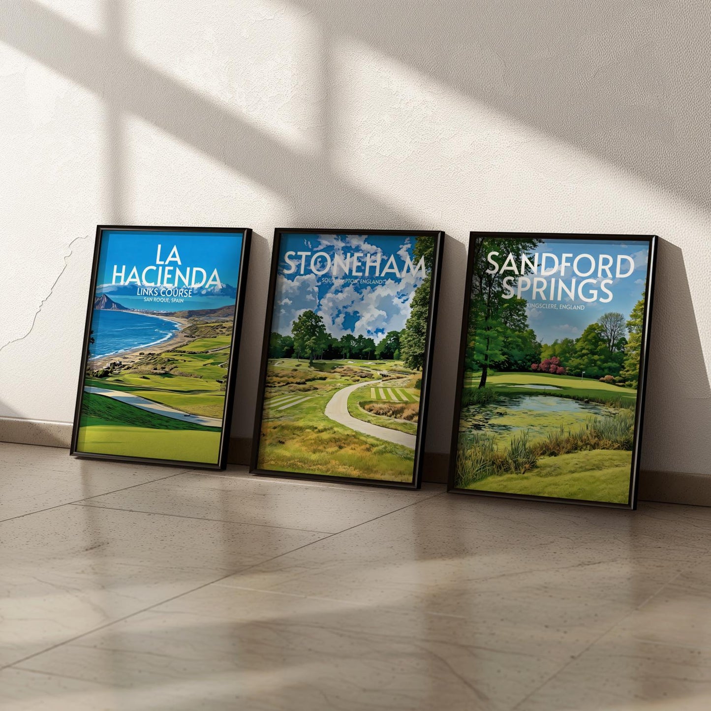 Stoneham Golf Course Poster Print Wall Art