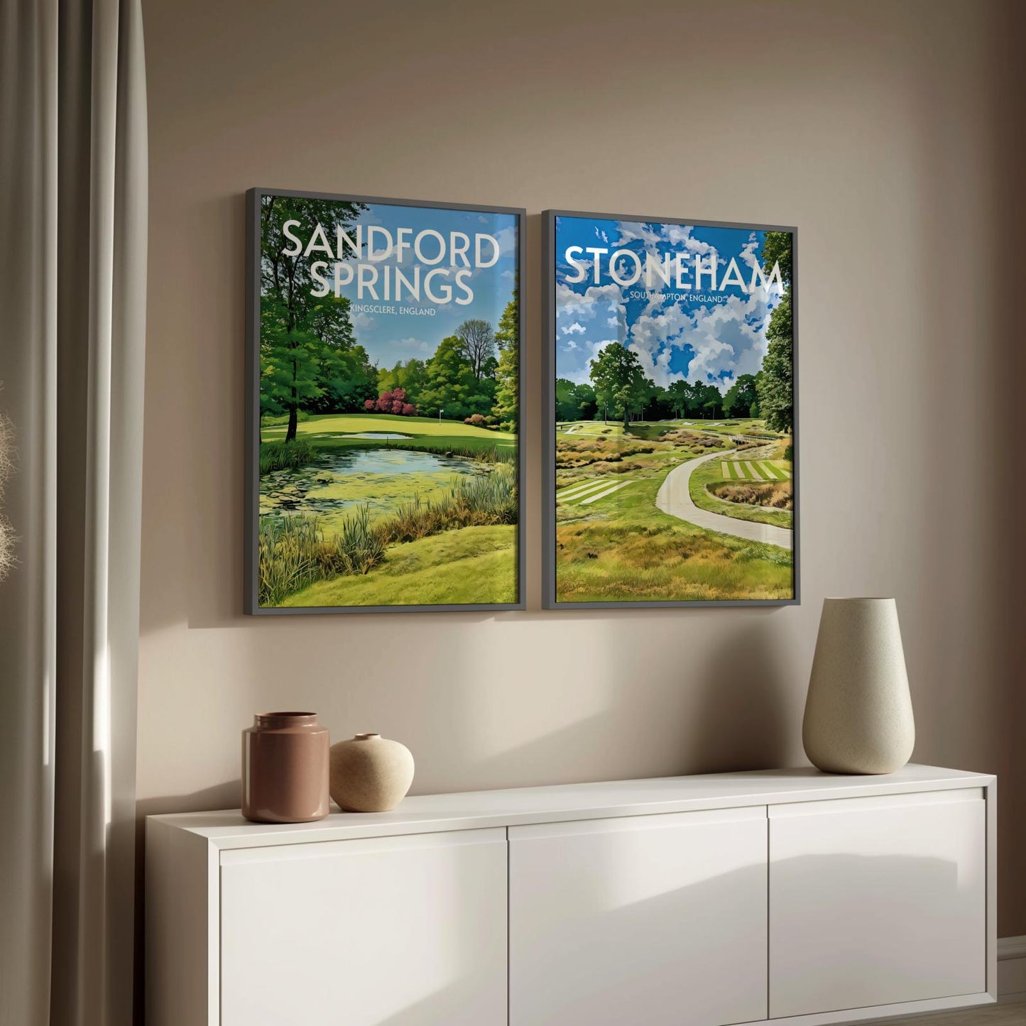 Stoneham Golf Course Poster Print Wall Art