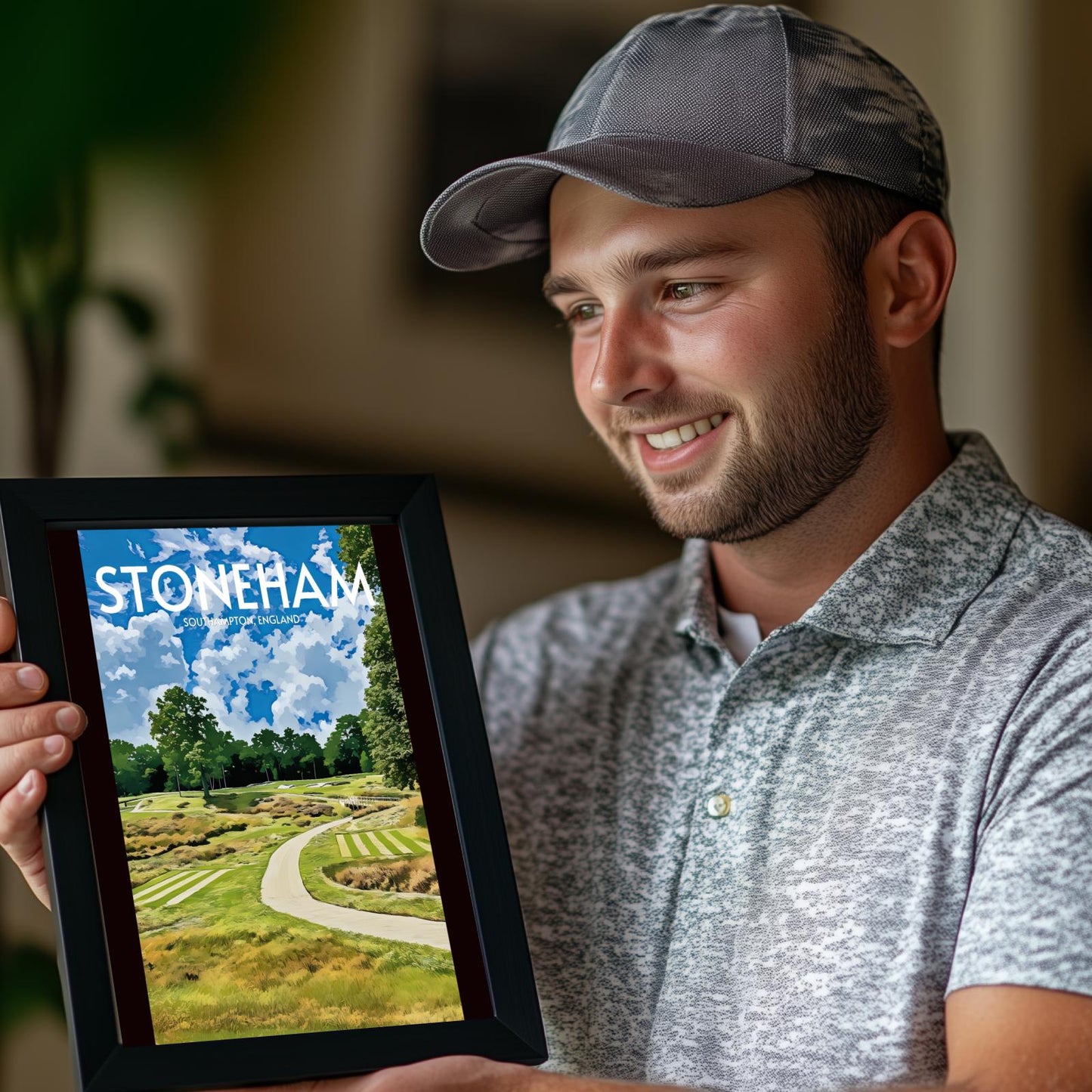 Stoneham Golf Course Poster Print Wall Art