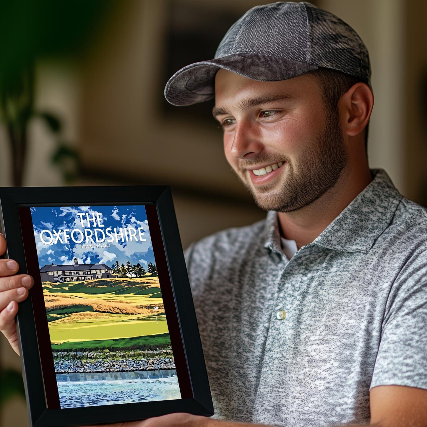 The Oxfordshire Golf Course Poster Print Wall Art