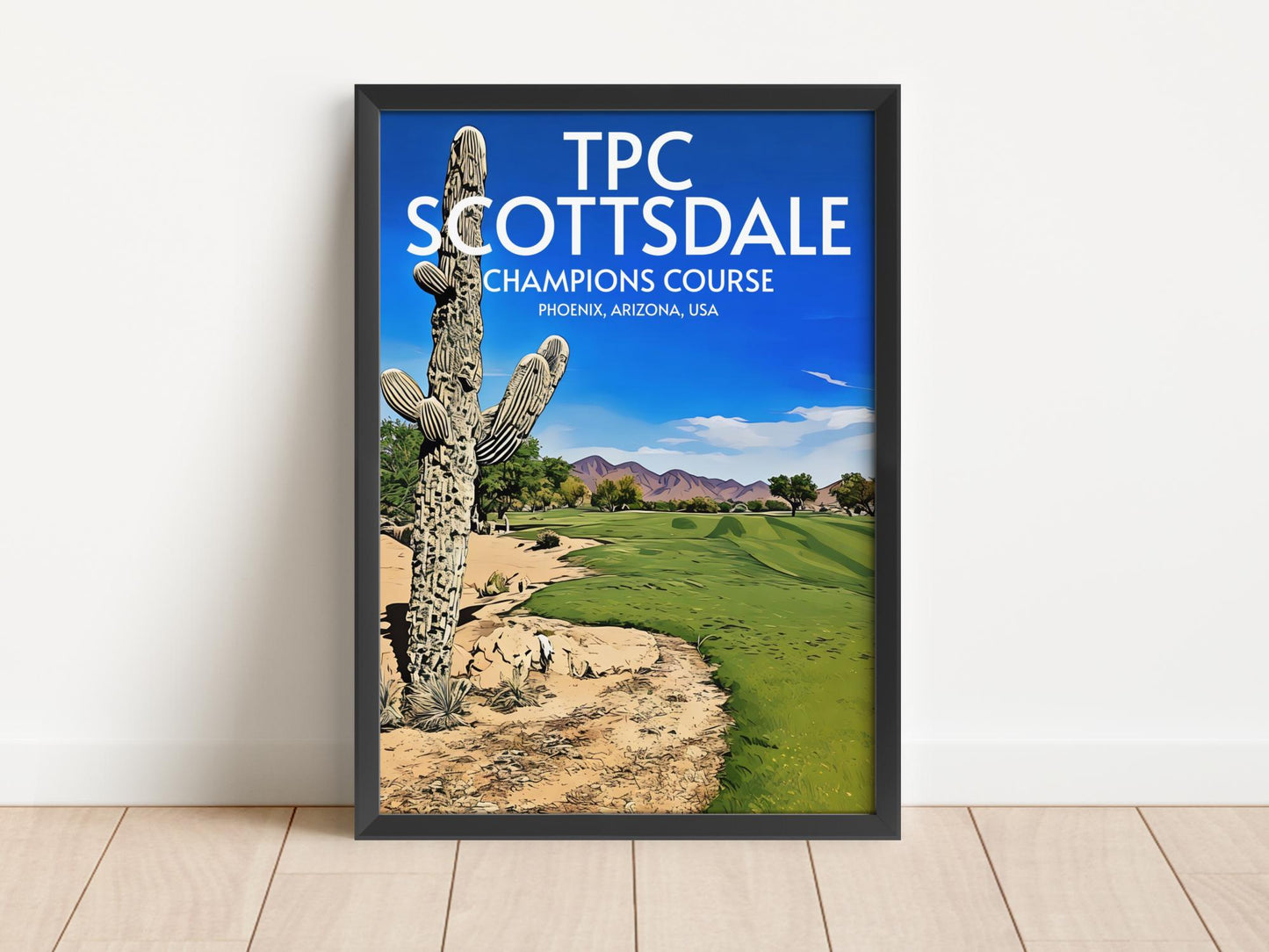 TPC Scottsdale Champions Golf Course Poster Print Wall Art