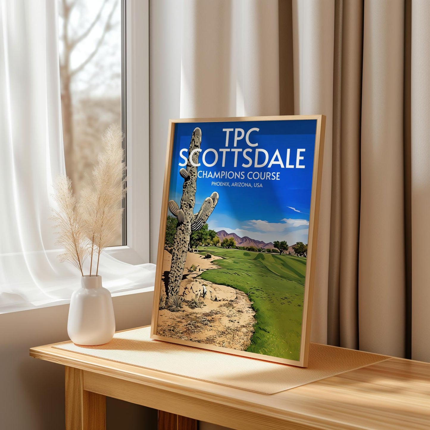TPC Scottsdale Champions Golf Course Poster Print Wall Art