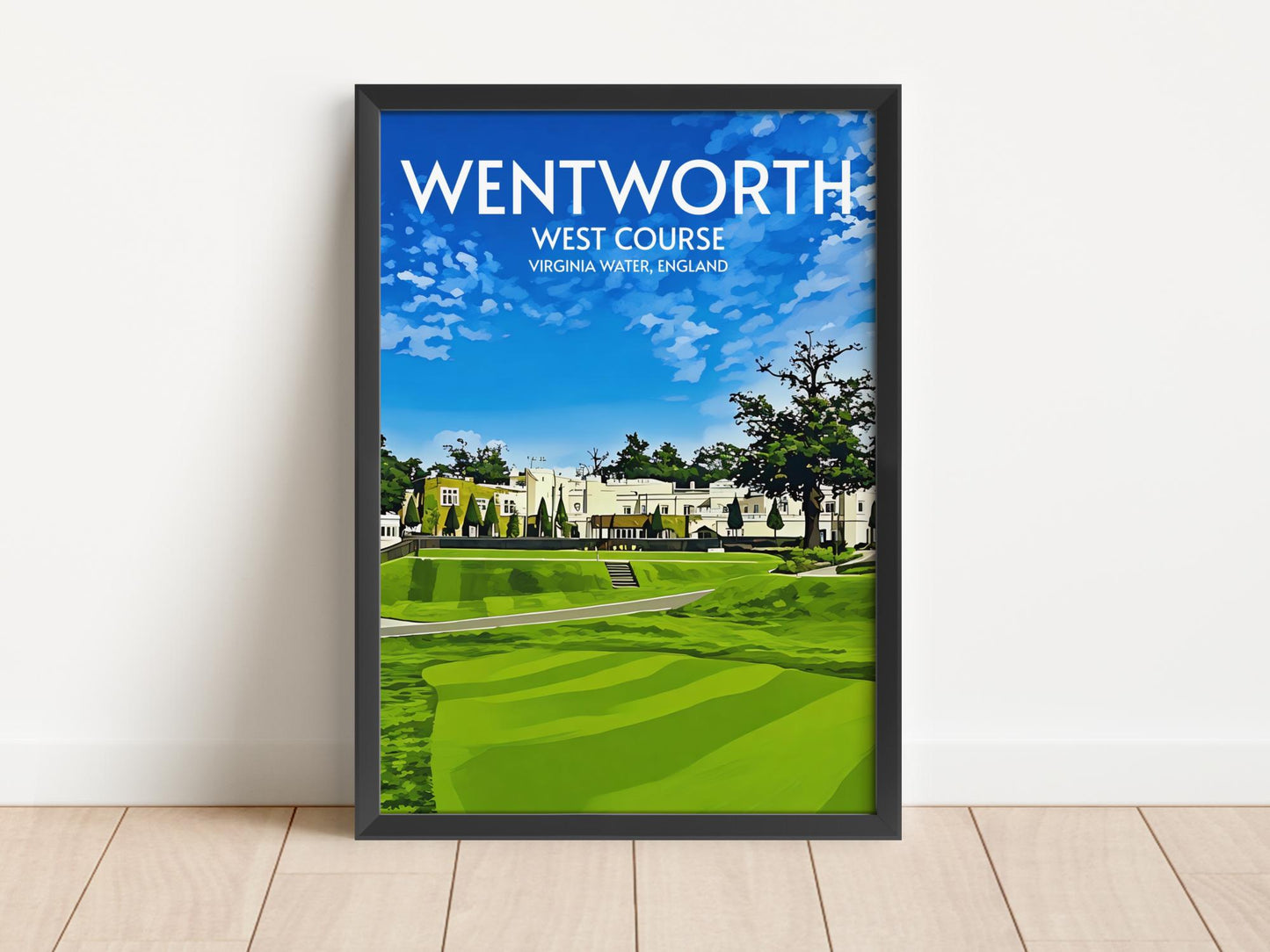 Wentworth West Course Golf Course Poster Print Wall Art